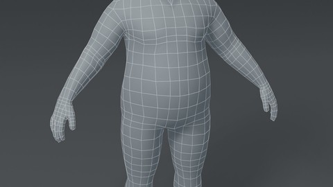 ArtStation - Male and Female Body Base Mesh 3D Model 1000 Polygons
