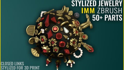 Jewelry IMM - Zbrush 2020 - Stylized for 3D Print