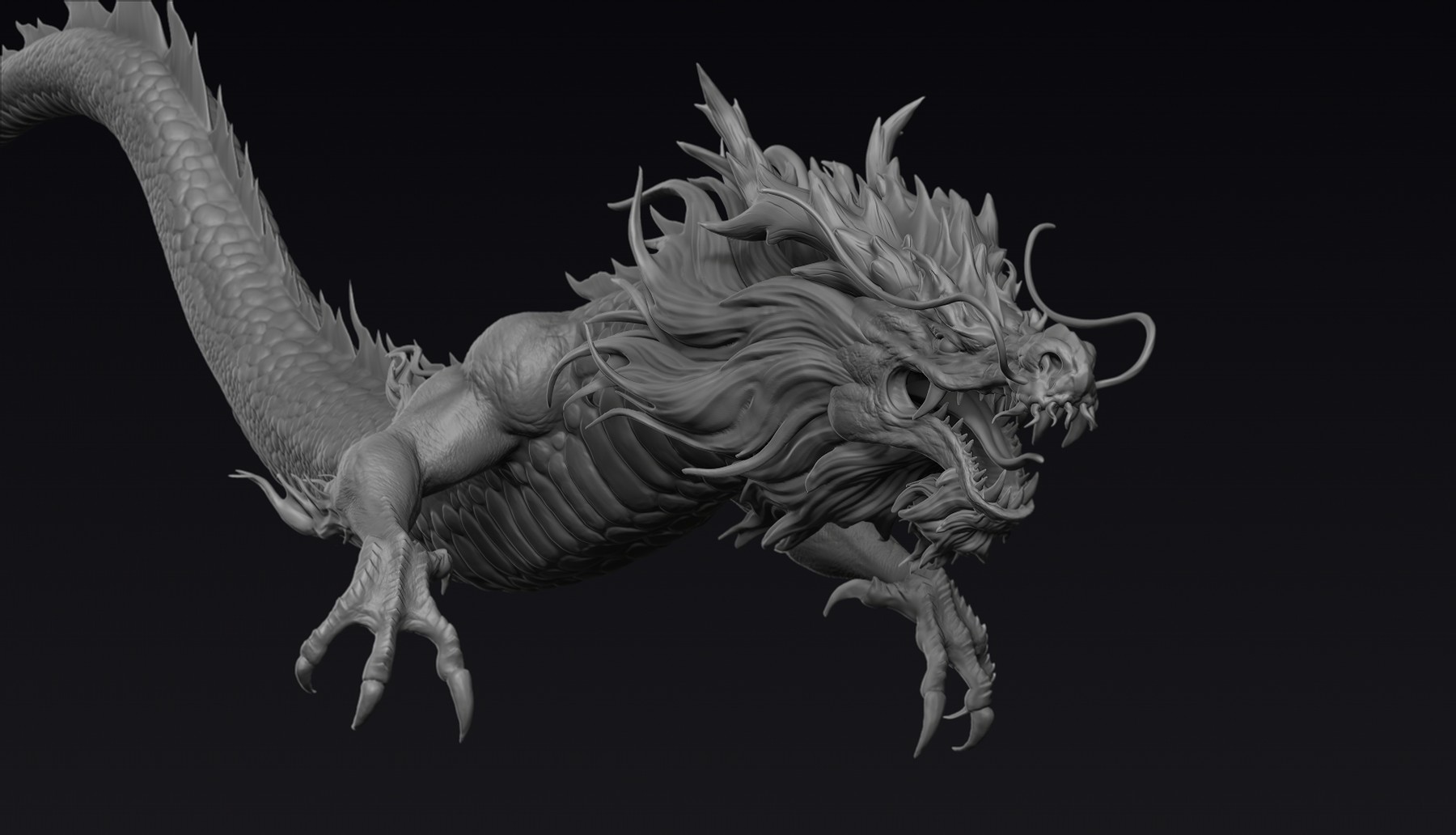 Chinese Dragon model for 3D printing - ZBrushCentral