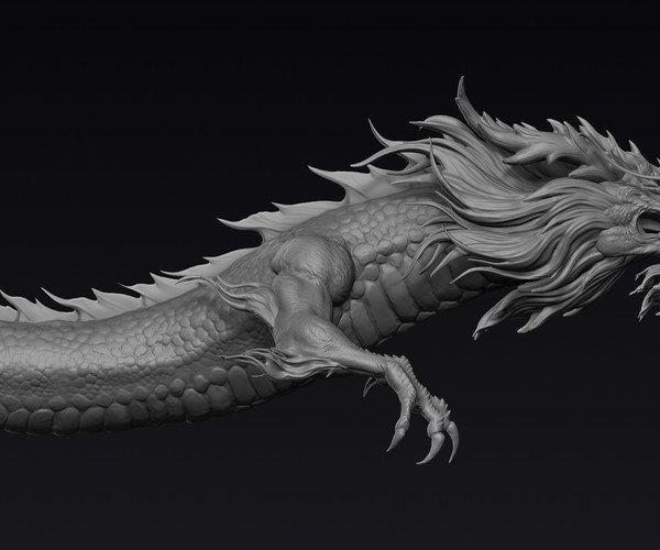 ArtStation - Chinese Dragon Zbrush Sculpt | Resources