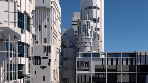 Futuristic Sci-Fi Skyscrapers 002