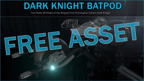 Dark Knight Batpod 3D Model