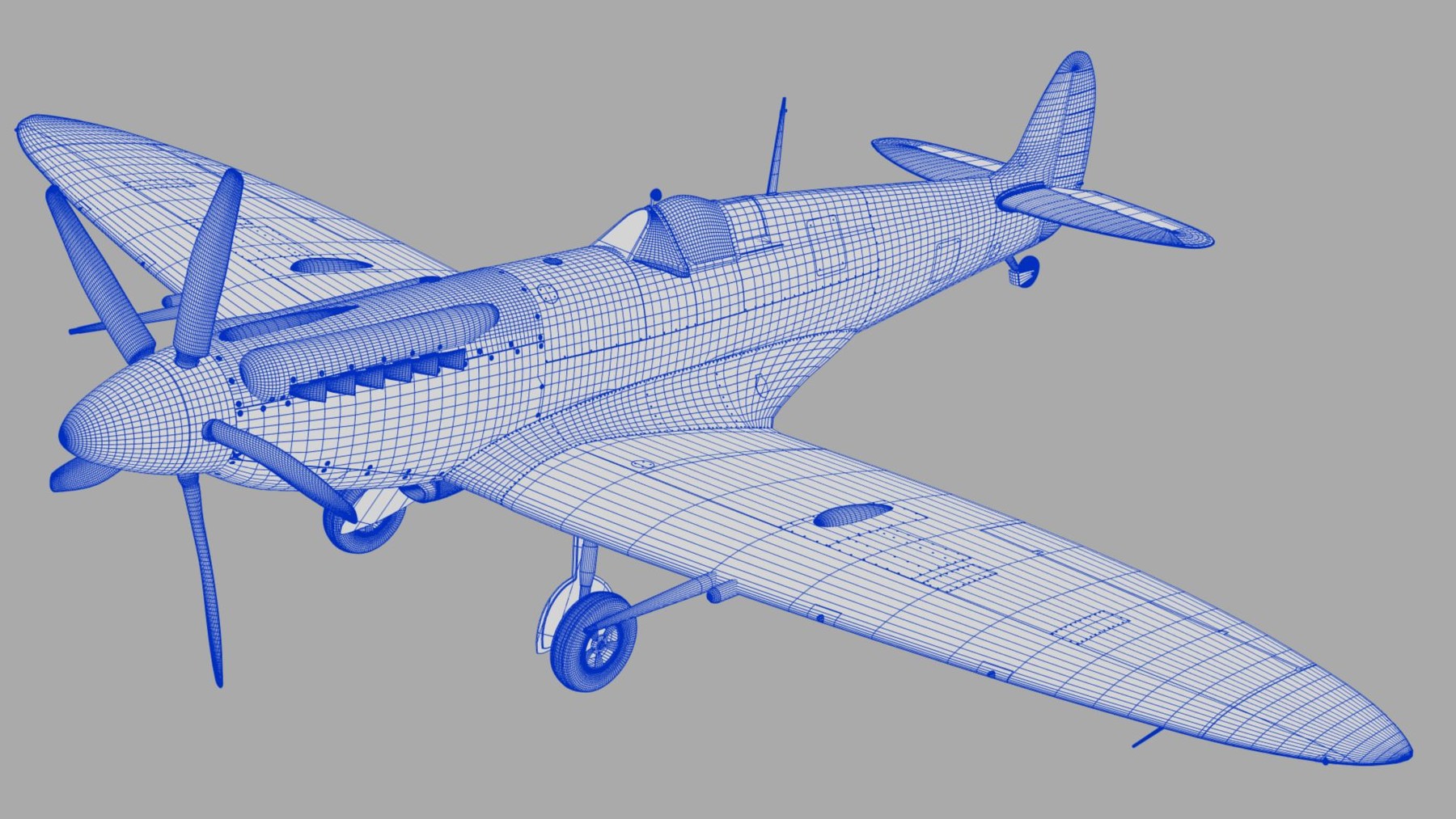 ArtStation - SUPERMARINE SPITFIRE MK XIV | Game Assets