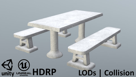 Concrete Picnic Table from Croatia