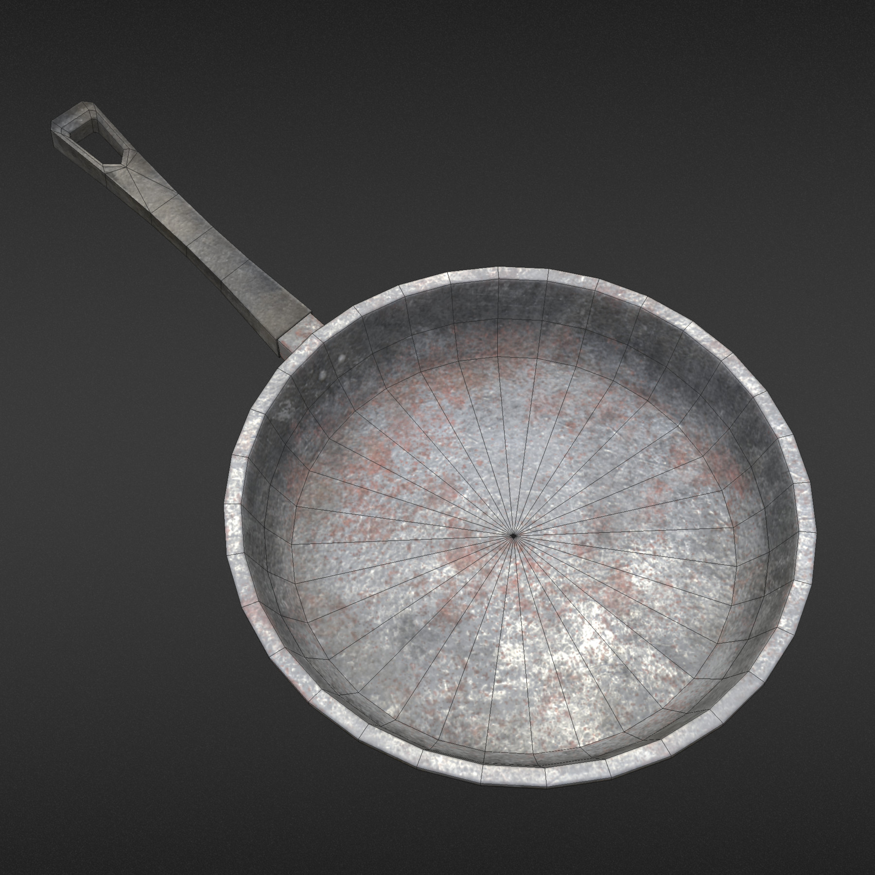 ArtStation Frying Pan Old and Dirty Game Assets