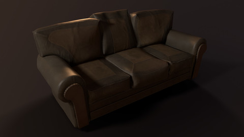 Old Couch - PBR Model