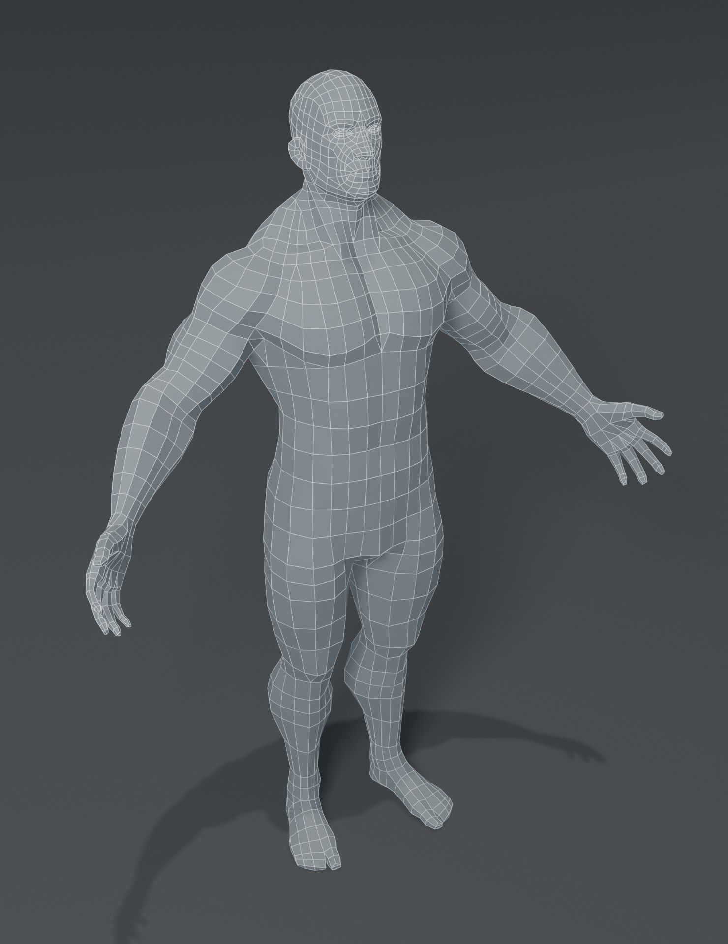 ArtStation - Superhero Male Body Base Mesh 3D Model | Game Assets