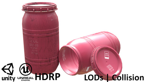 Plastic Barrel Red
