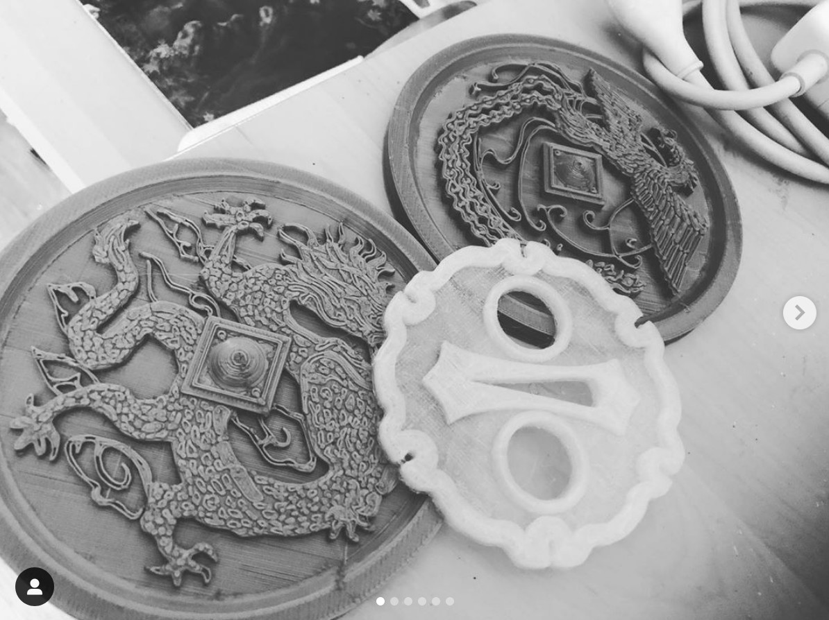 ArtStation - Shenmue Inspired Phoenix and Dragon Mirrors STL 3d Print ...