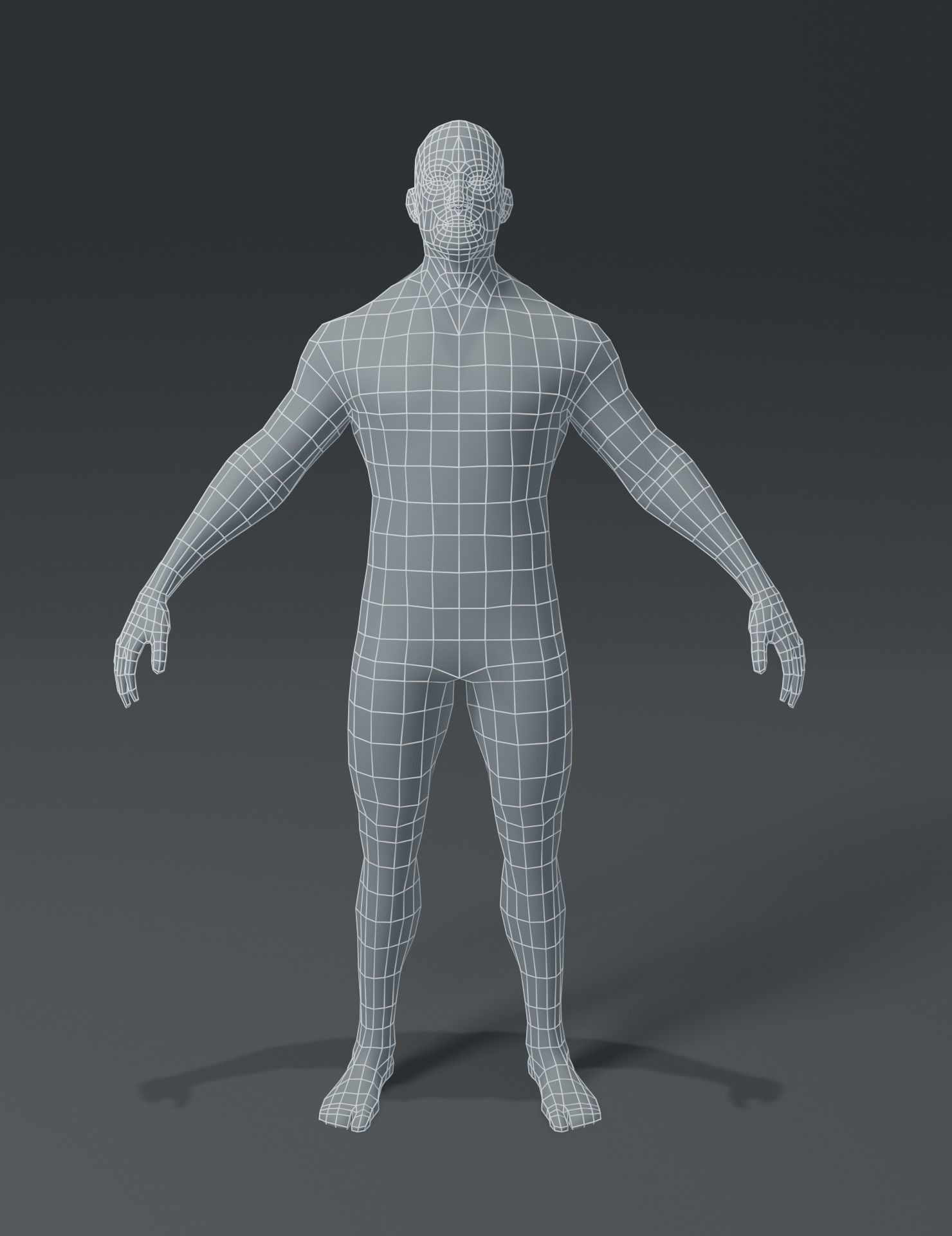 ArtStation - Human Body Base Mesh 3D Model Family Pack | Game Assets