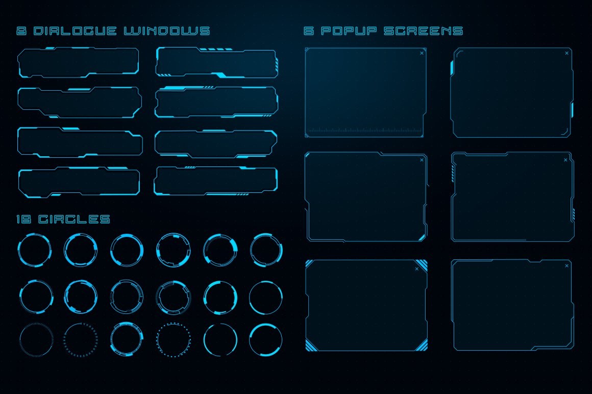 ArtStation - Sci Fi UI Elements | Game Assets