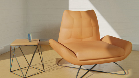 Leather chair luxury furniture
