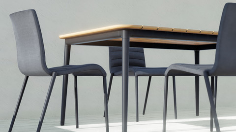 Table and Chair 01 / Furniture / 3D model