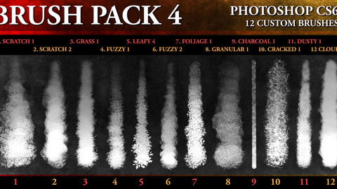 SHIDOOK BRUSH PACK 4 (Photoshop CS6+)