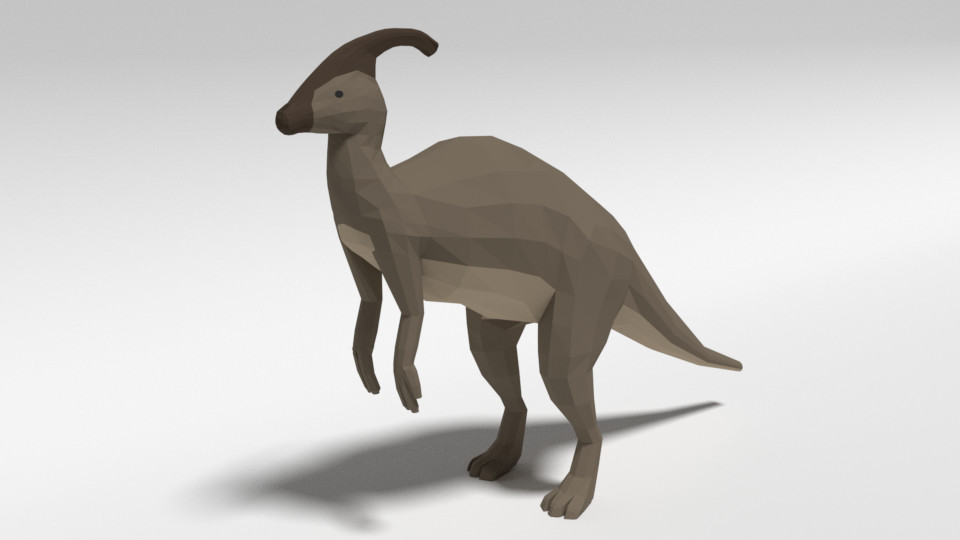 ArtStation - 3D Dino - Parasaurolophus