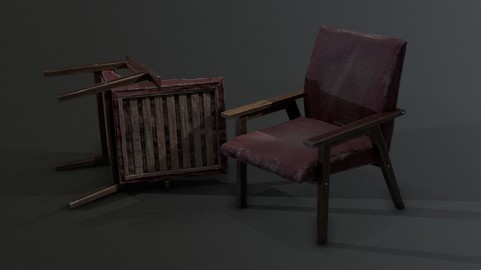 Armchair Abandoned Wood