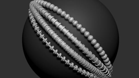 Zbrush IMM - Ropes brush - Pack2