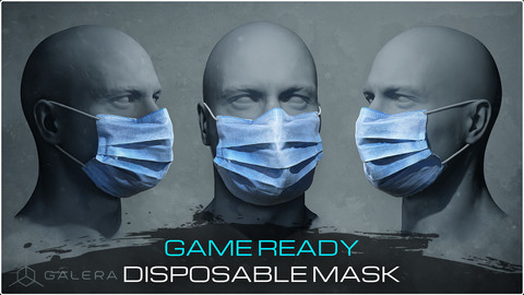 Disposable COVID-19 Mask - Game Ready Scan Based Model