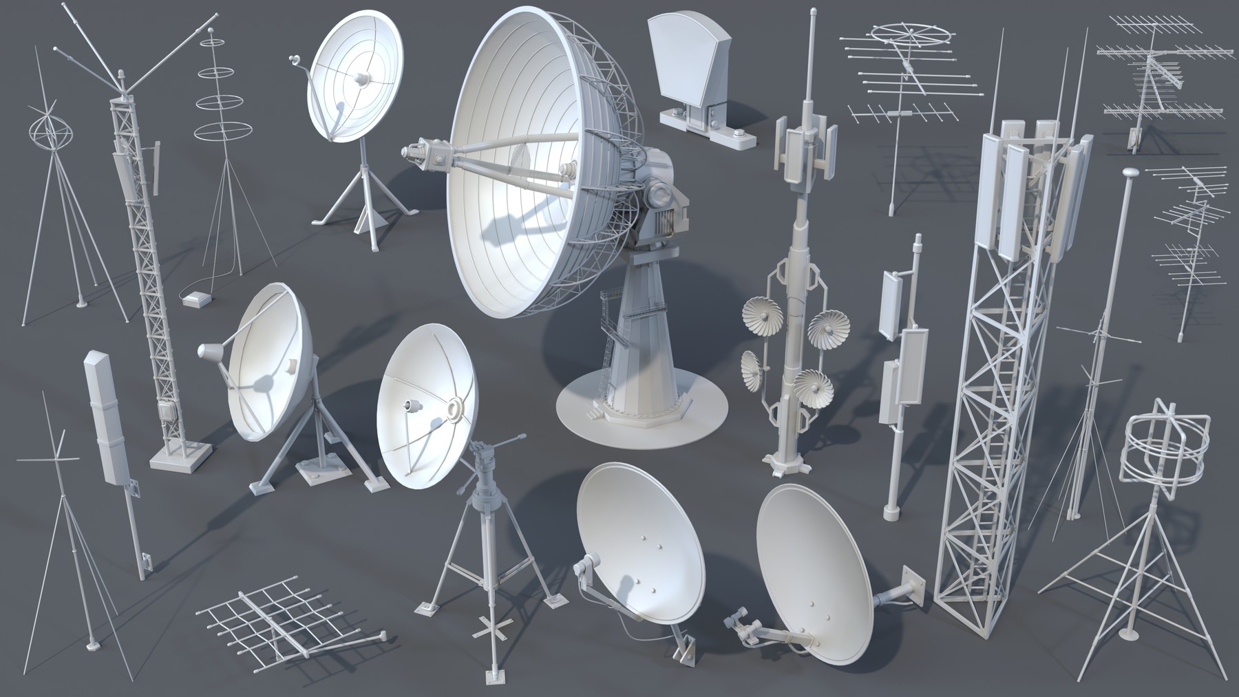 ArtStation Antennas 21 pieces part 3 Resources