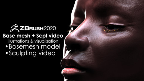 Base mesh + Sculpting video