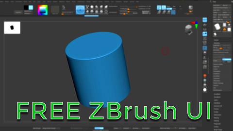 FREE - Custom zBrush UI