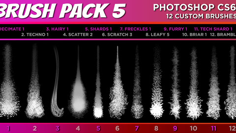 SHIDOOK BRUSH PACK 5 (Photoshop CS6+)
