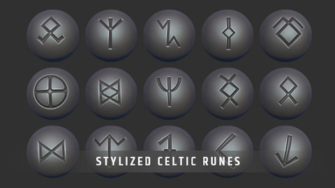 Stylized Celtic Runes