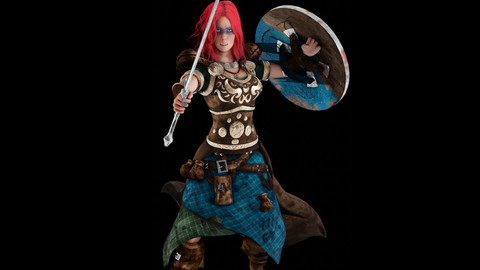 Warrior Character 3d