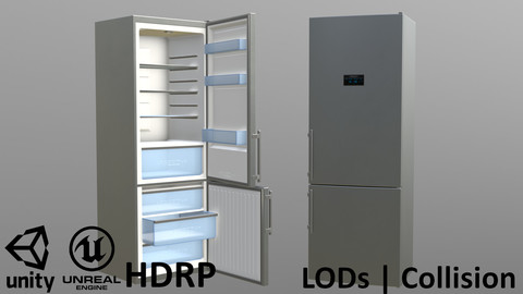 Modern Refridgerator Gray