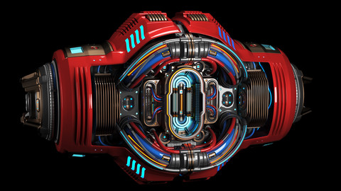 Sci Fi CORE C1 KITBASH ELEMENT 3D model