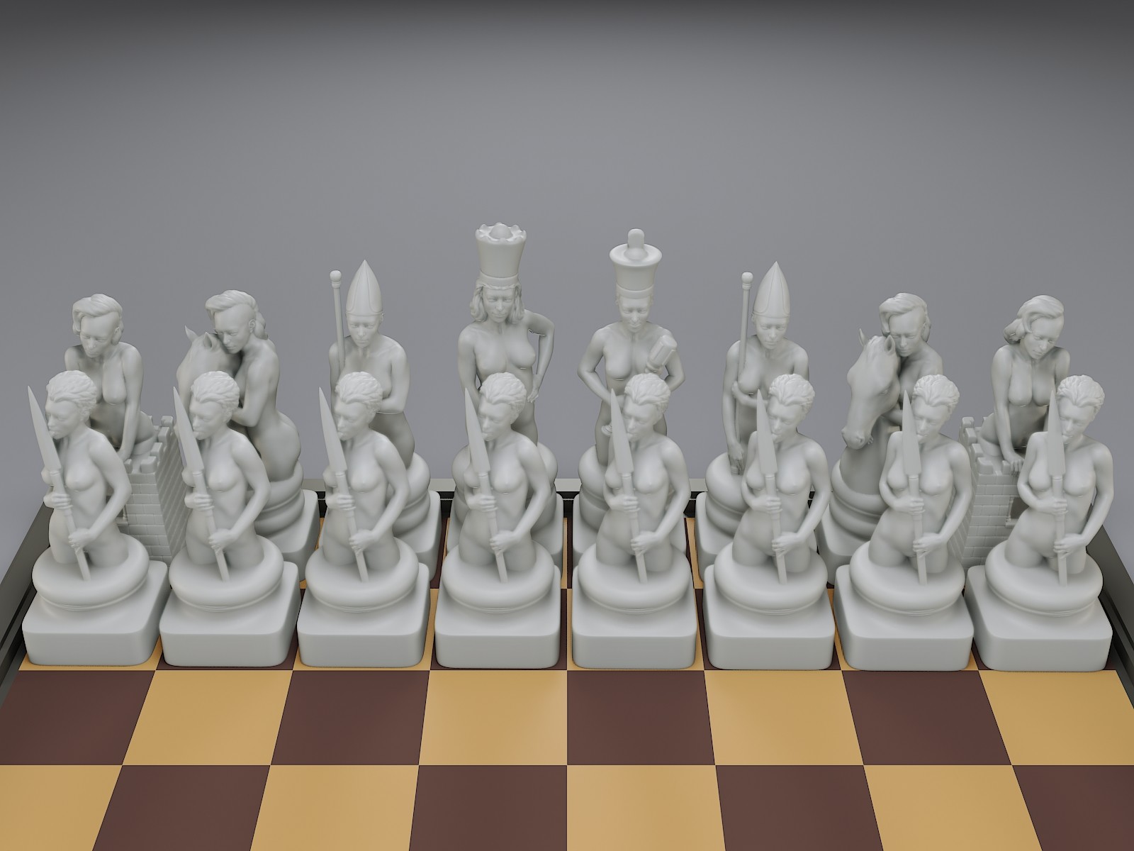 ArtStation - Beautiful Chess Female | Resources