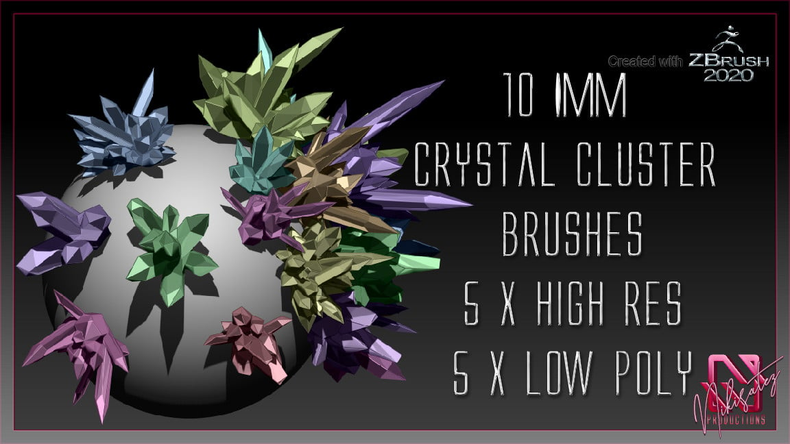 imm crystals zbrush