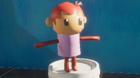 Low poly friends - Gregorio Marshmallow Kid