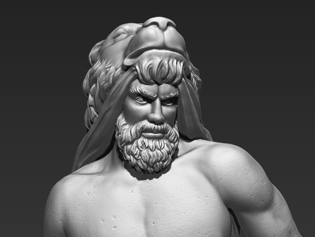 ArtStation Hercules Greek Statue Resources
