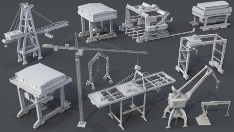 Cranes - 11 pieces