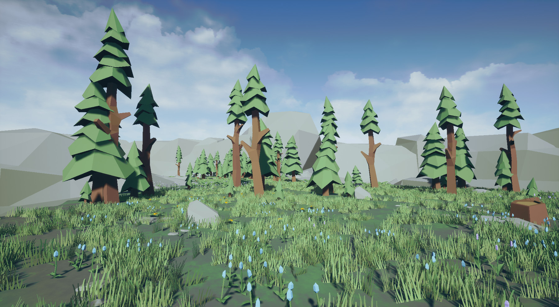 ArtStation - Low poly nature environment pack | Game Assets