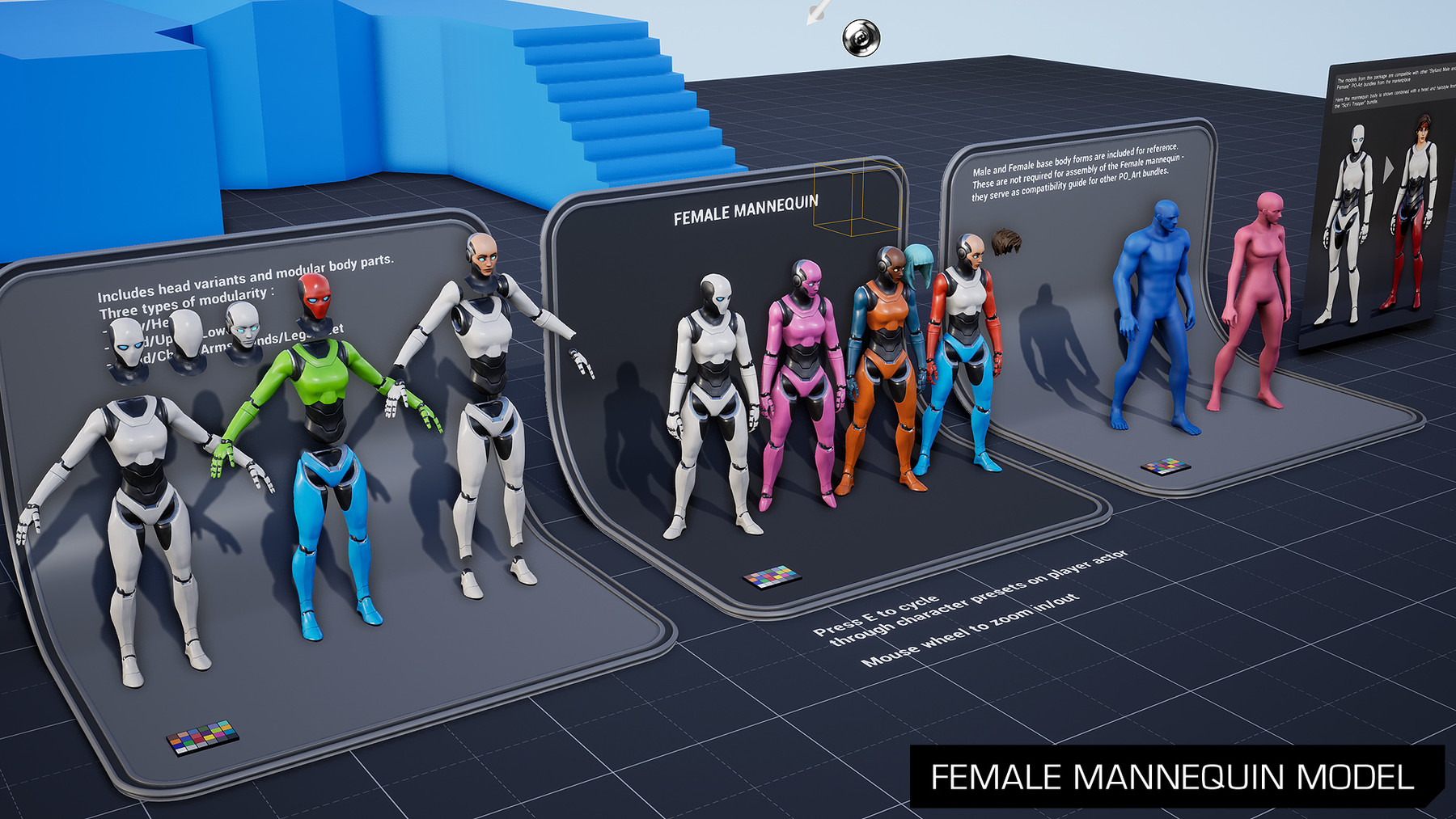 ArtStation - Female Mannequin for Unreal Engine 4 | Game Assets