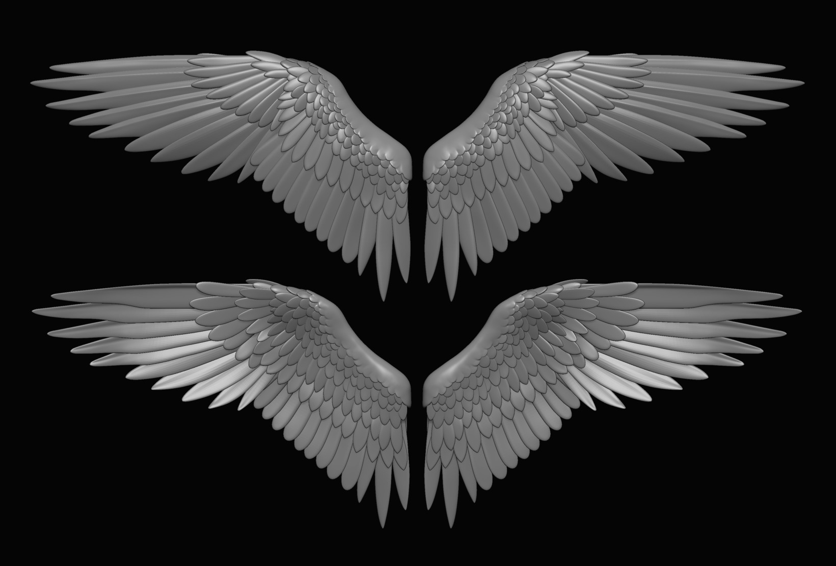 wing alpha zbrush