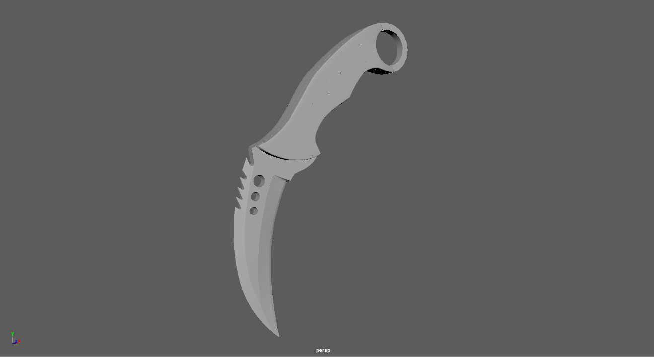 ArtStation - Talon Knife Sapphire | Game Assets