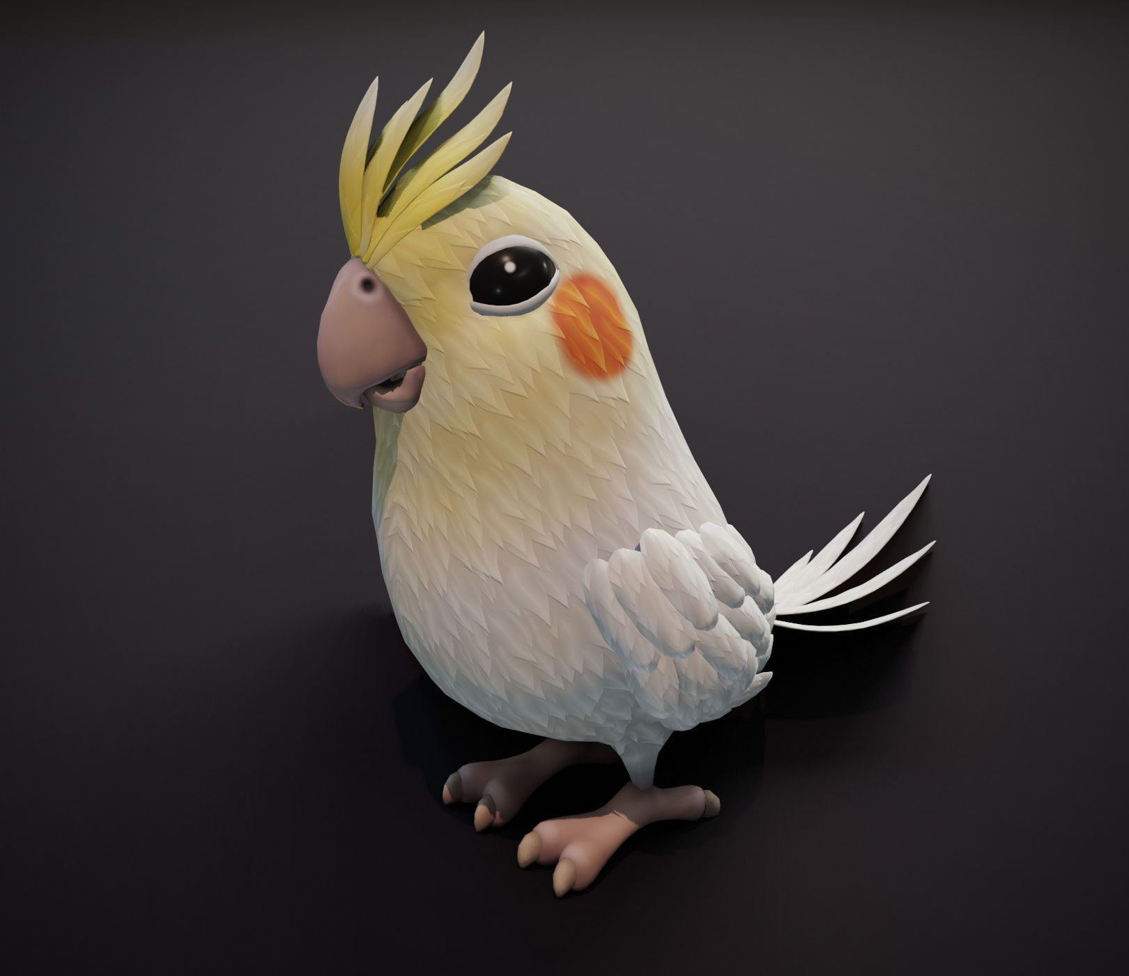 Artstation Cartoon Parrot Bird 3d Model Game Assets