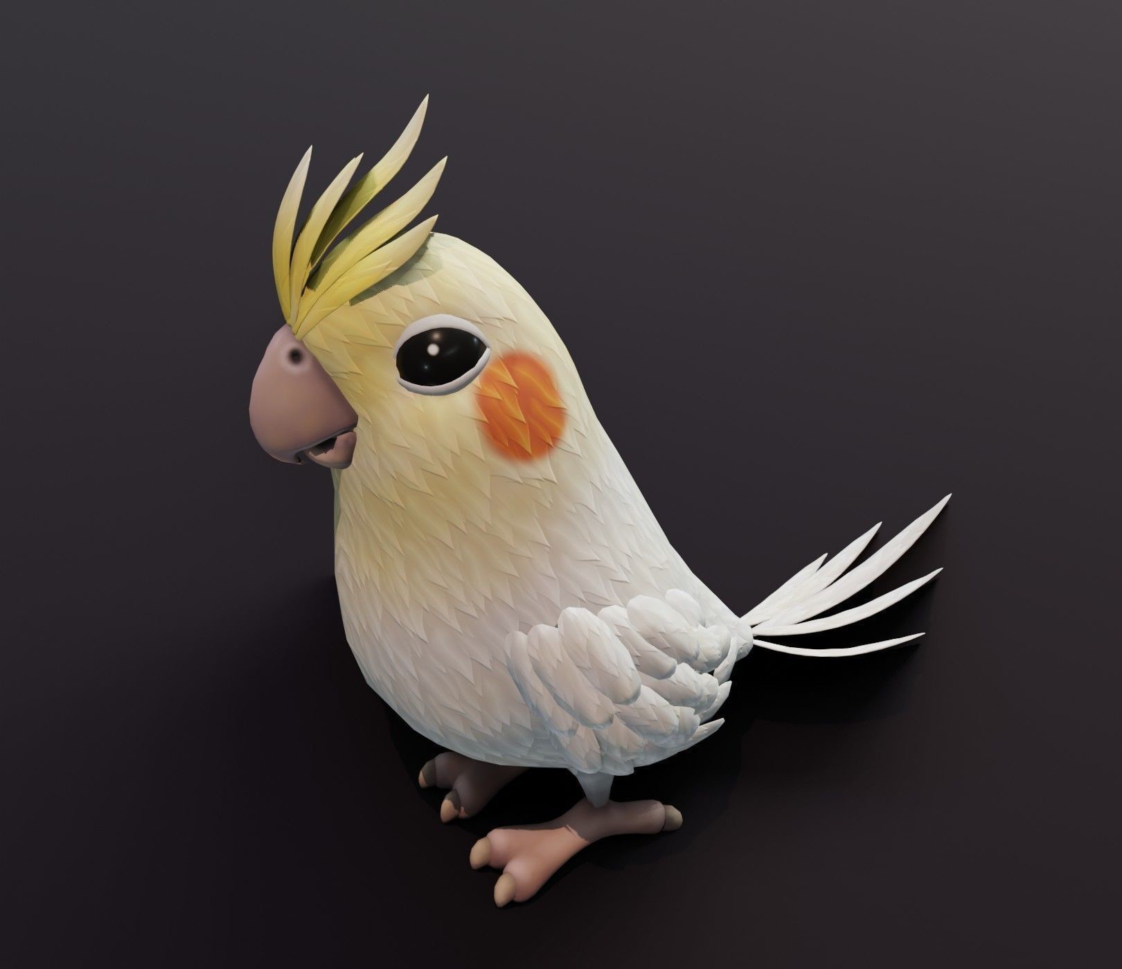 3D Disco - Cartoon Parrot Bird 3D Model