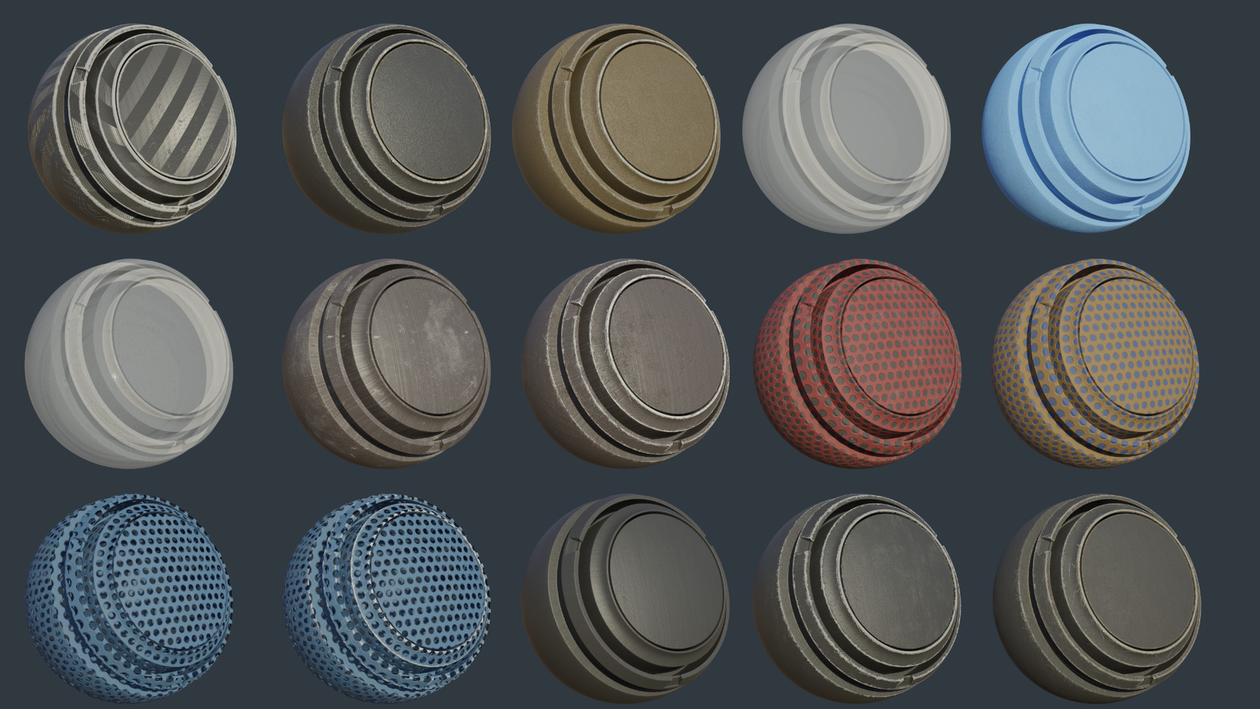 Artstation Worn Plastic Smart Materials Collection 15 Smart Materials Game Assets 5553