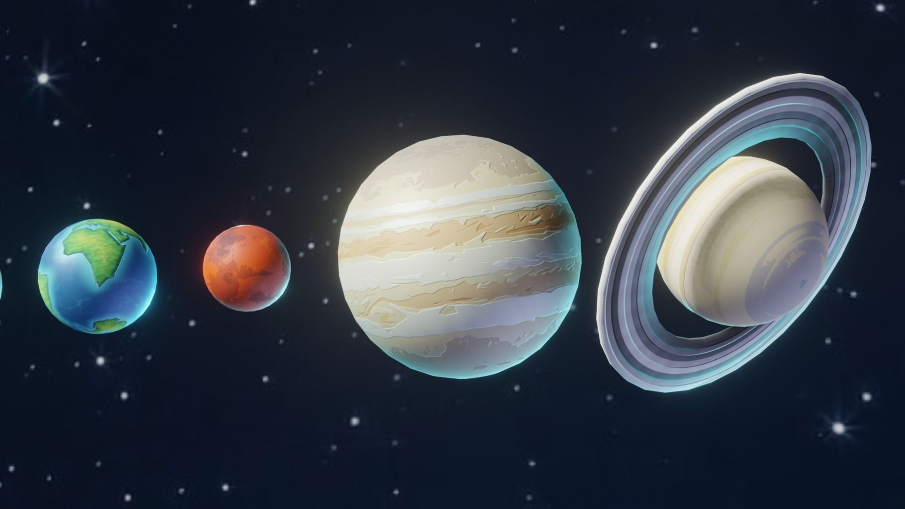 ArtStation Solar System 3D Model Game Assets