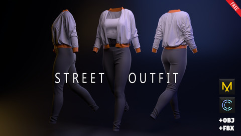 FREE Street Outfit MD Project + Obj + Fbx