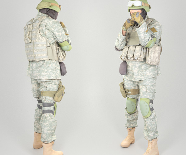 ArtStation - Fully equipped American soldier ready to fight 106 | Game ...