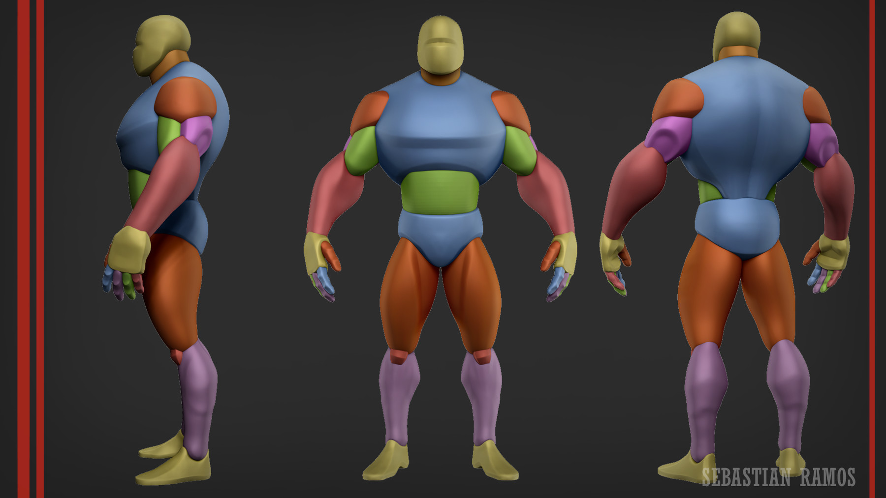 Artstation Stylized Basemesh Big Male Resources