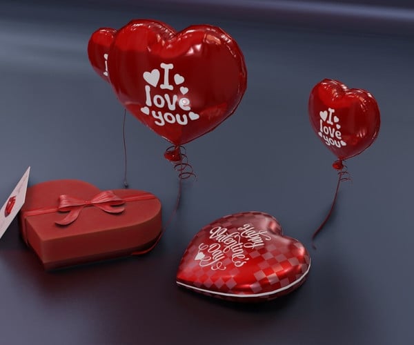 ArtStation - Valentines Day 3D Model | Resources