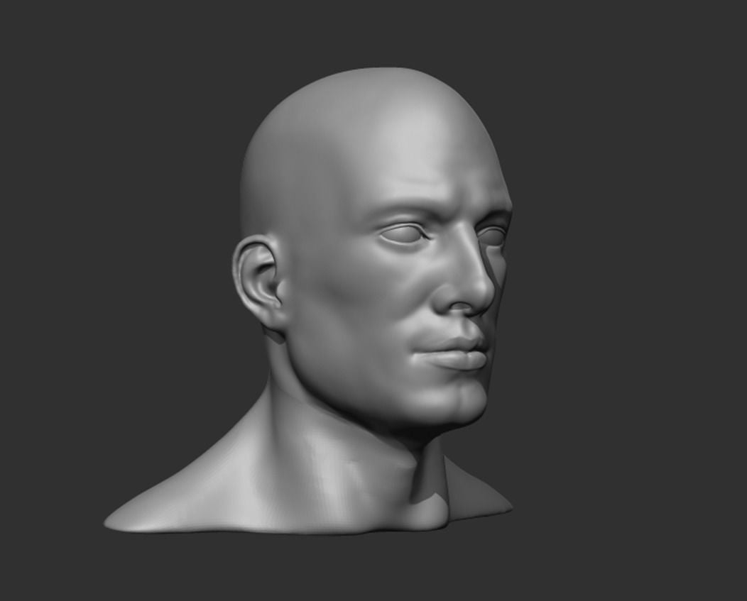 ArtStation - Realistic Male Head 3D Model | Game Assets