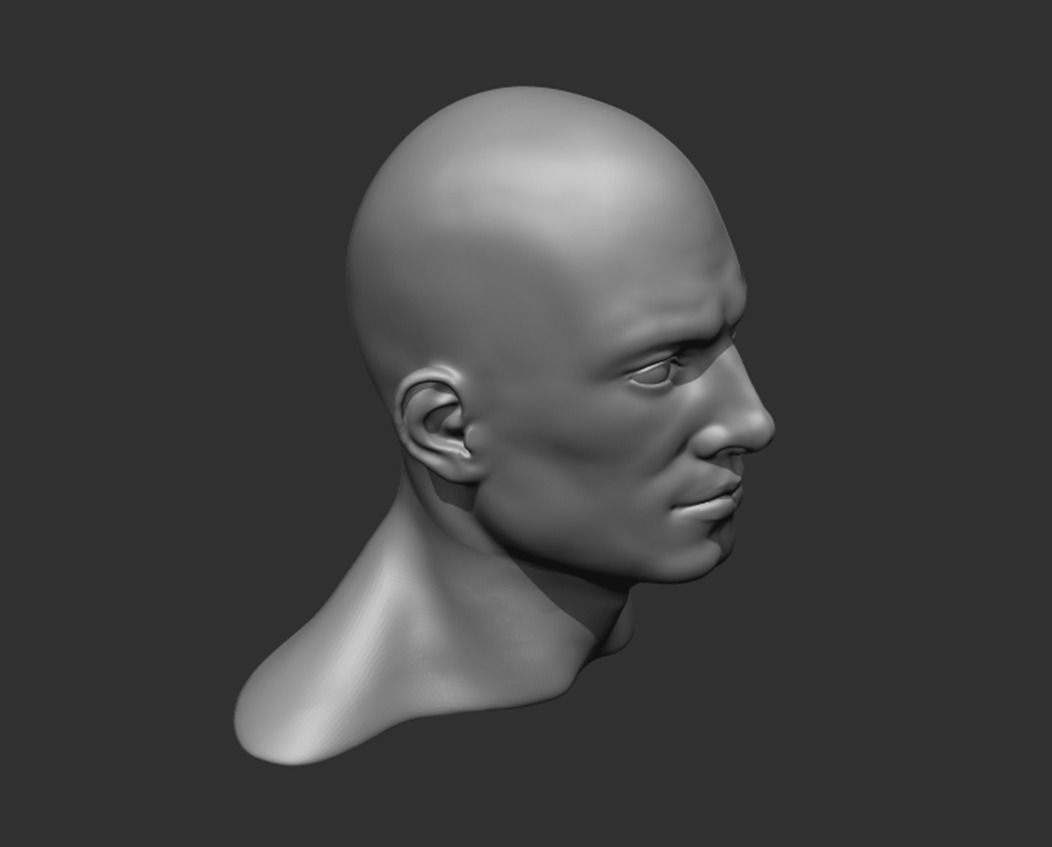 ArtStation - Realistic Male Head 3D Model | Game Assets