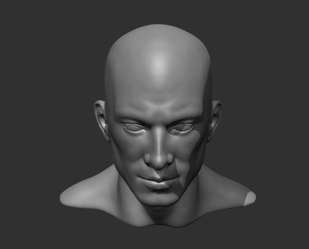 ArtStation - Realistic Male Head 3D Model | Game Assets